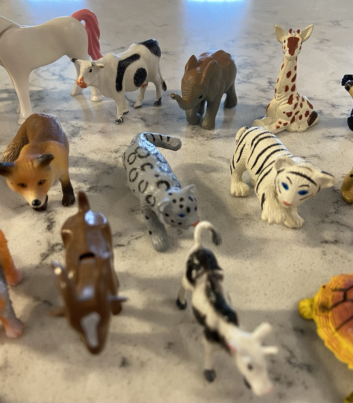 26 Miniature Plastic and Rubber Wild Animals, Zoo Animals, Panda’s, TIGER, MORE