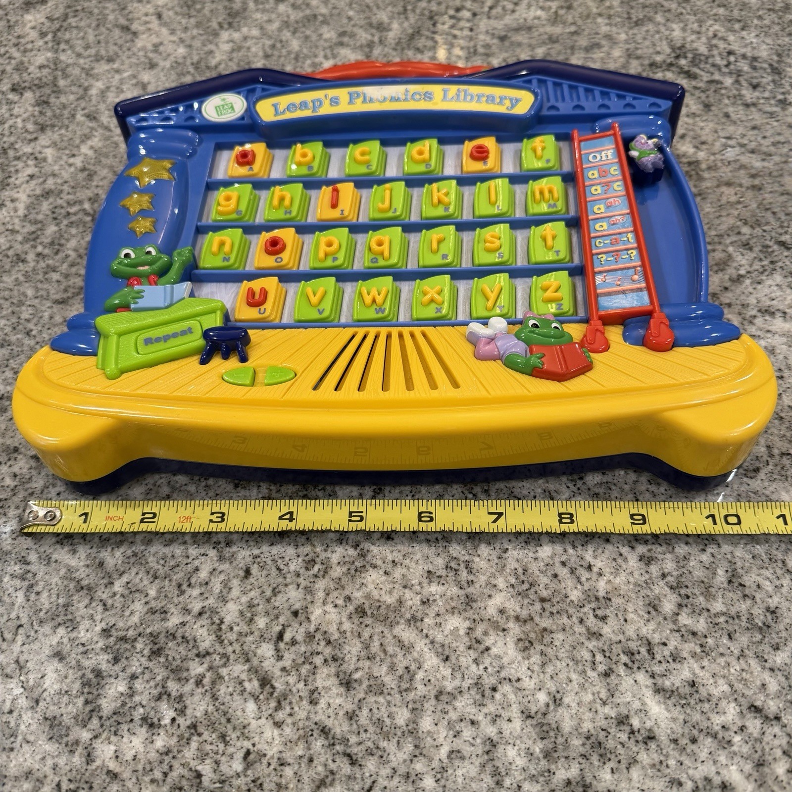 Vintage/Rare-2003 Leap Frog Leap’s Phonics LIBRARY Learning Educational Toy Home