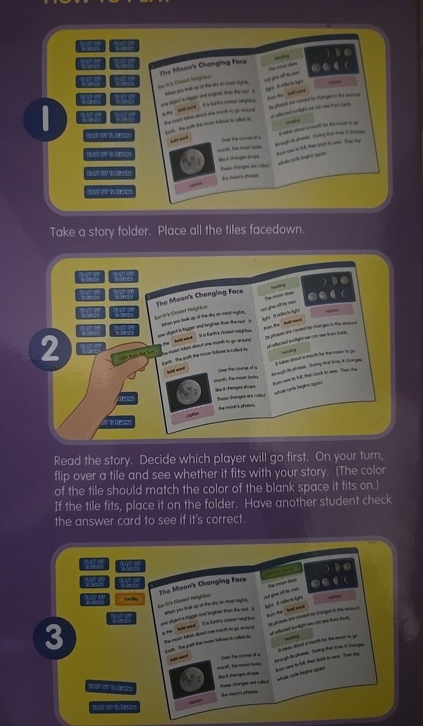 Lakeshore Nonfiction Text Features A Blast Off To Reading Game To HHH 693 Ages 8