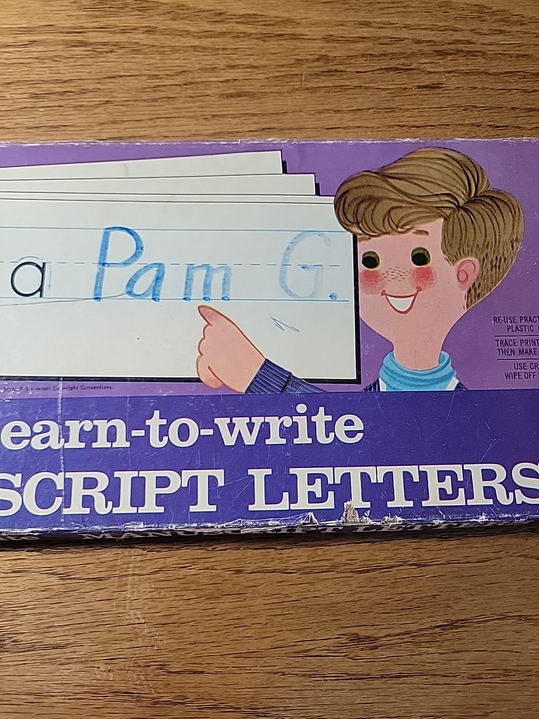 VTG 1967 Milton Bradley Learn to Write Manuscript Letters & Numbers