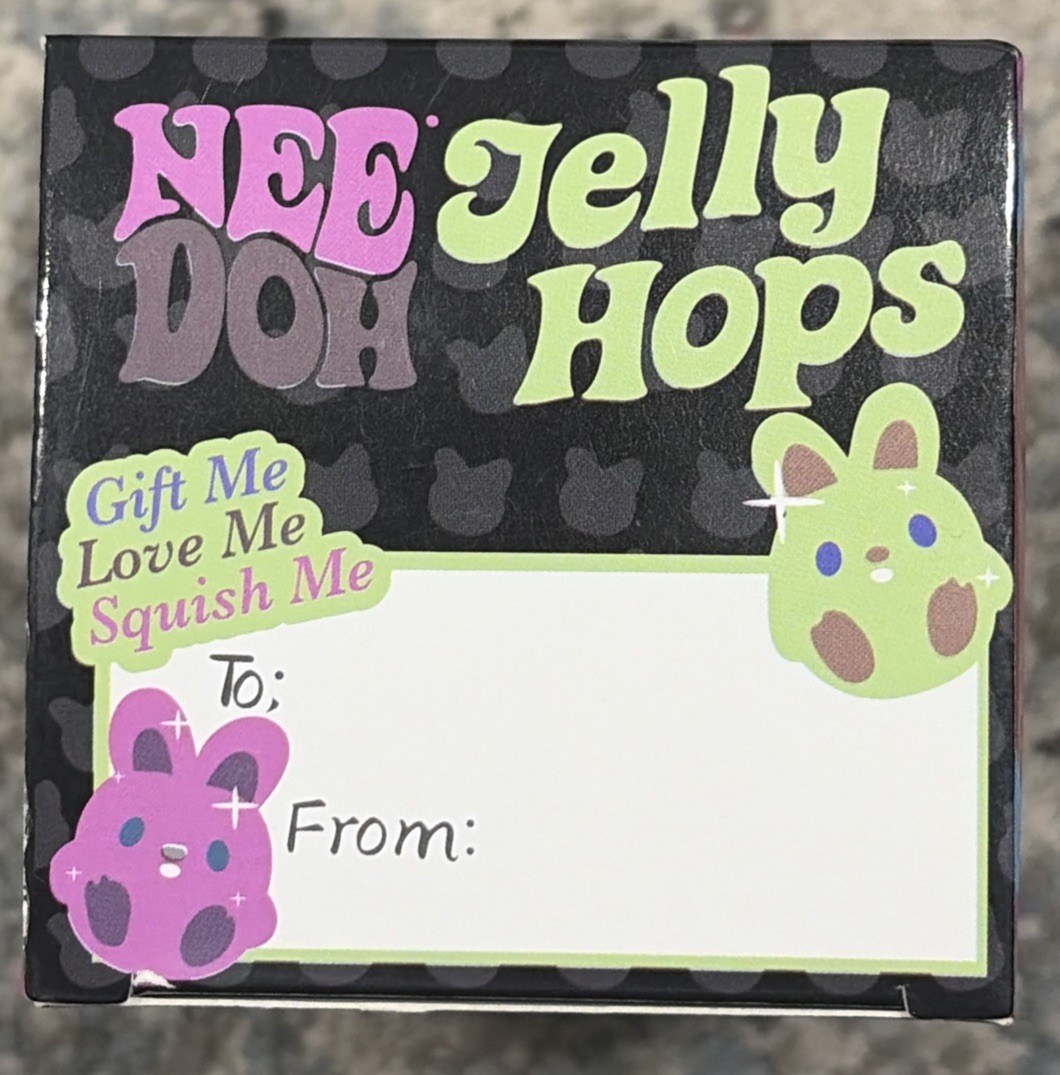 NeeDoh JellyHops Yellow Glitter Bunny Squish N Sniff Scented Squish Easter Bunny