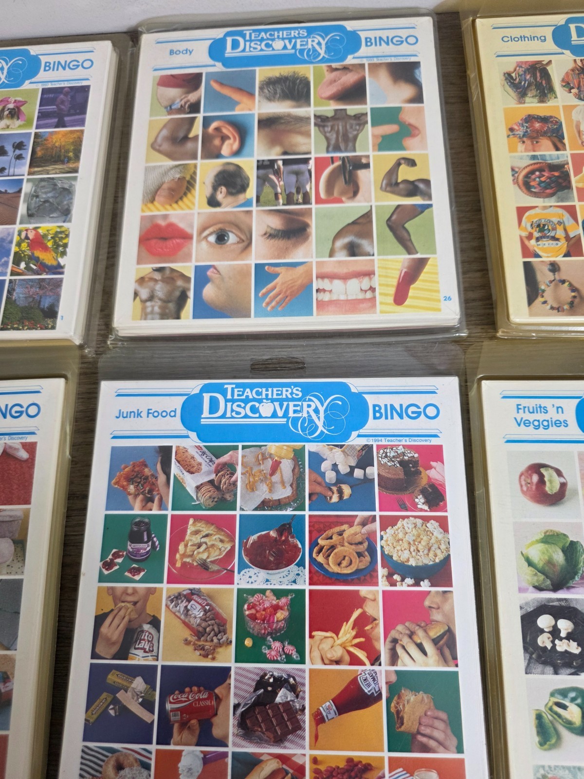 Lot of Eight (8) Teacher’s Discovery Bingo Card Sets Classroom Homeschool READ