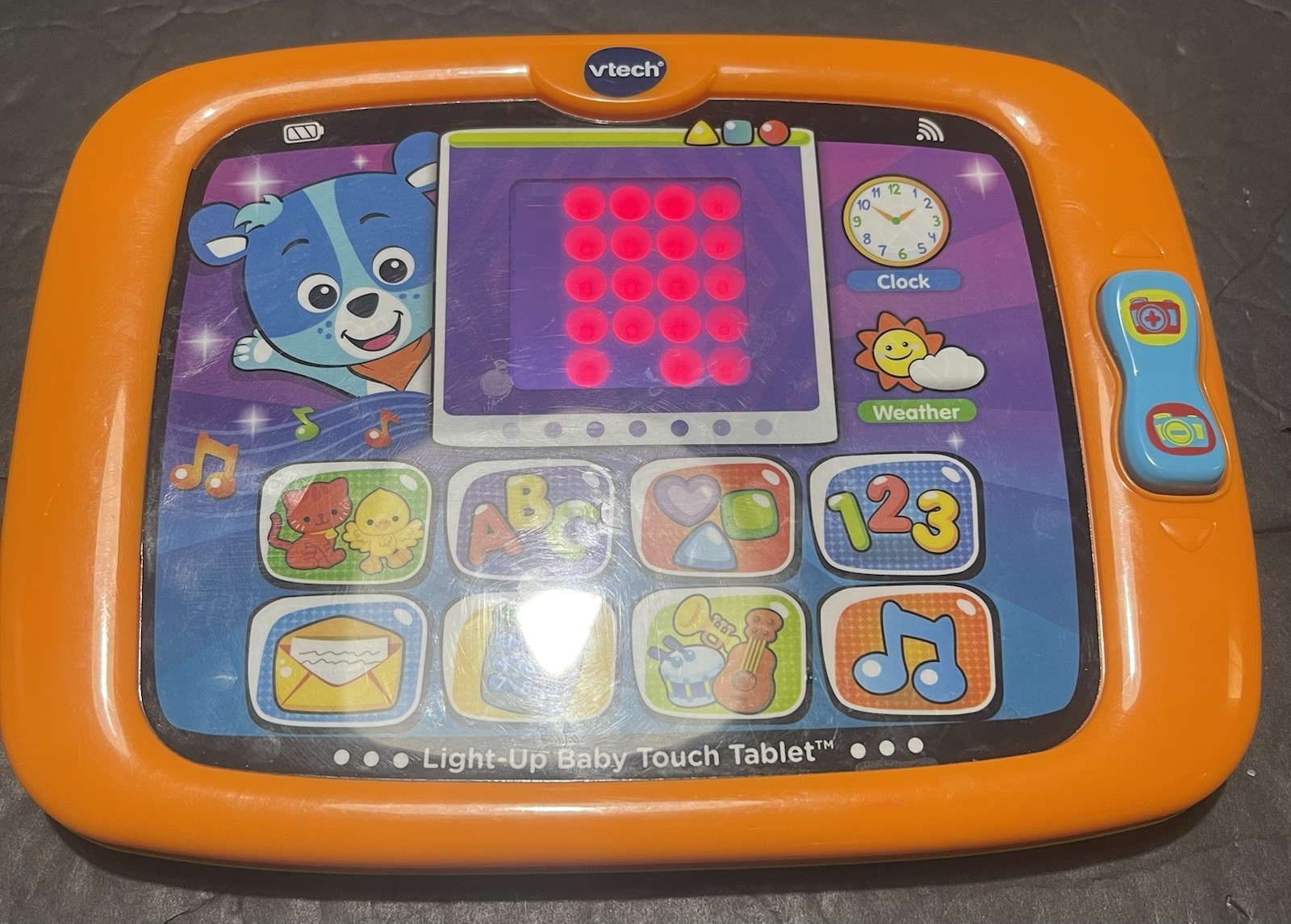 Vtech Green/Orange Light-Up Baby Touch Tablet #1514 Kids Tablet – Works Great