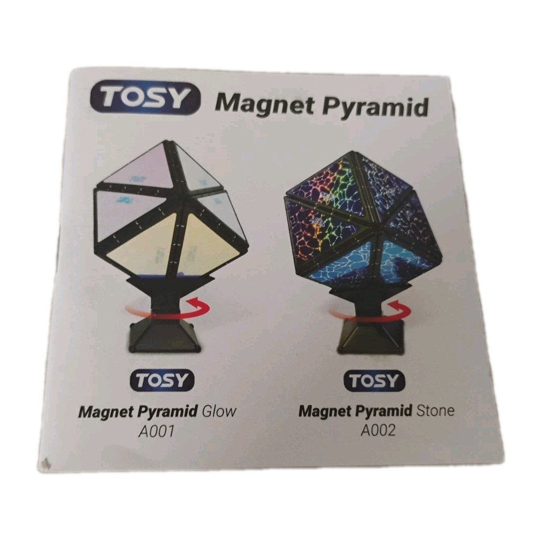 TOSY Magnet Pyramid Glow – 1 Cube Transforms into 1 Billion Shapes OPEN BOX