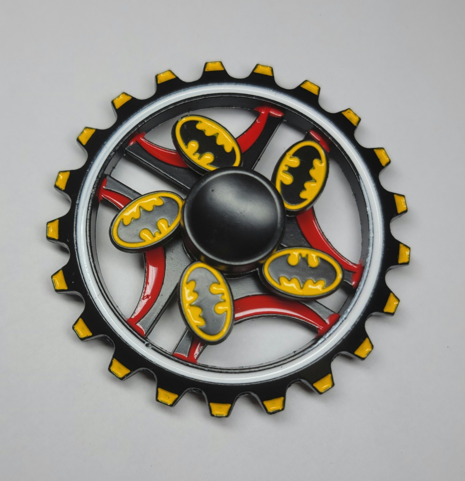 Large Batman Metal Fidget Spinner Kids Boys Finger Car Busy Toy ADHD ADD Gift