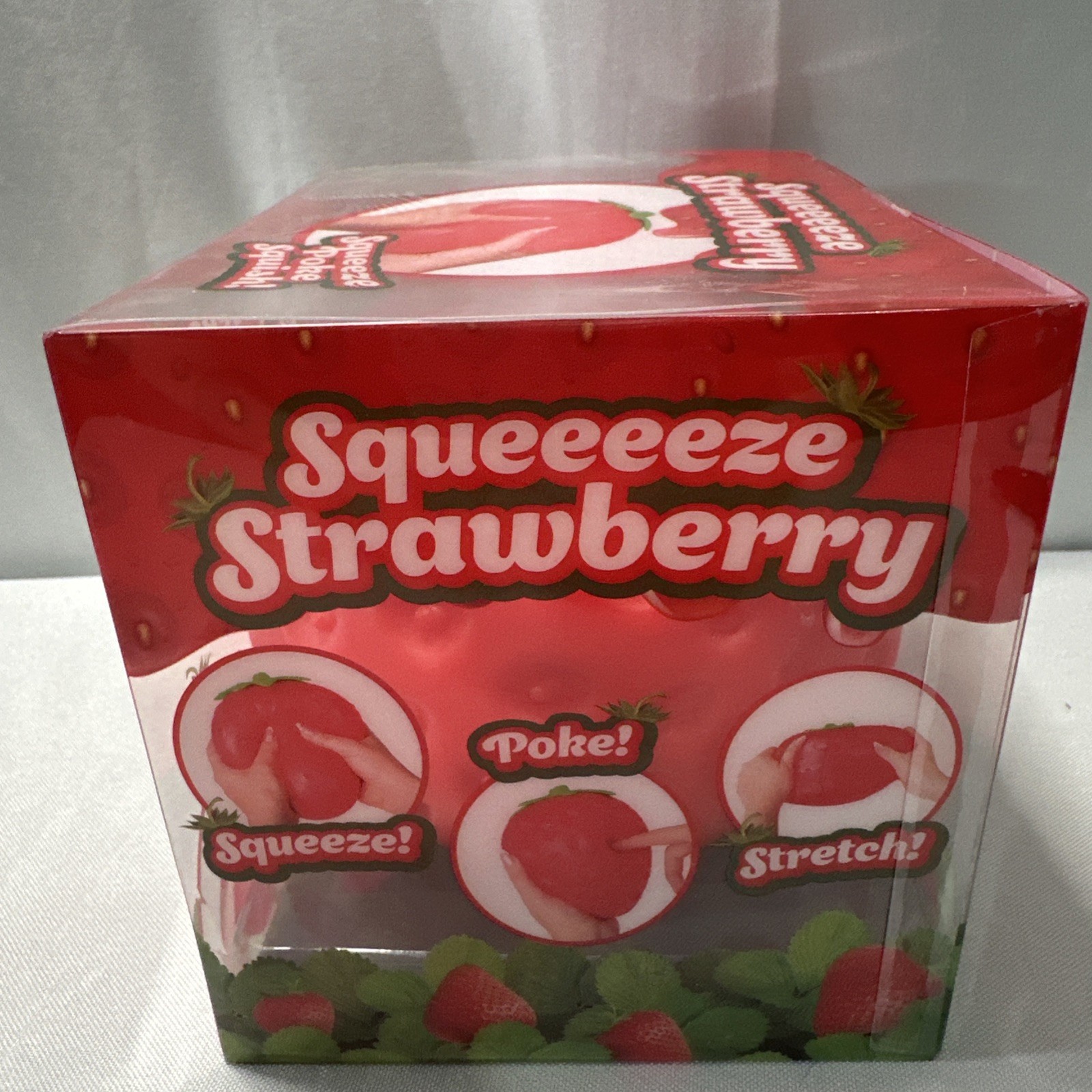 Sunny Days Jumbo Squeeeeze Strawberry Squishy Sensory Toy