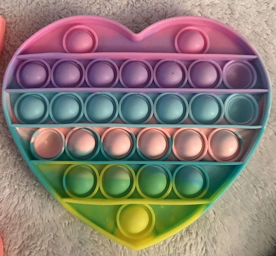 Push Pop It Bubble Dimple Fidget & Squishy Toys Sensory Stress Relief Lot Of 23