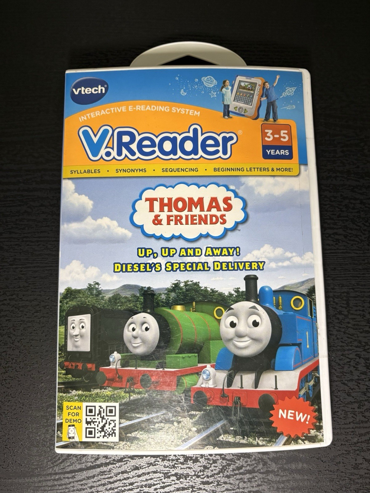 Sealed 2012 VTech V.Reader Thomas & Friends Up Up and Away Learning System