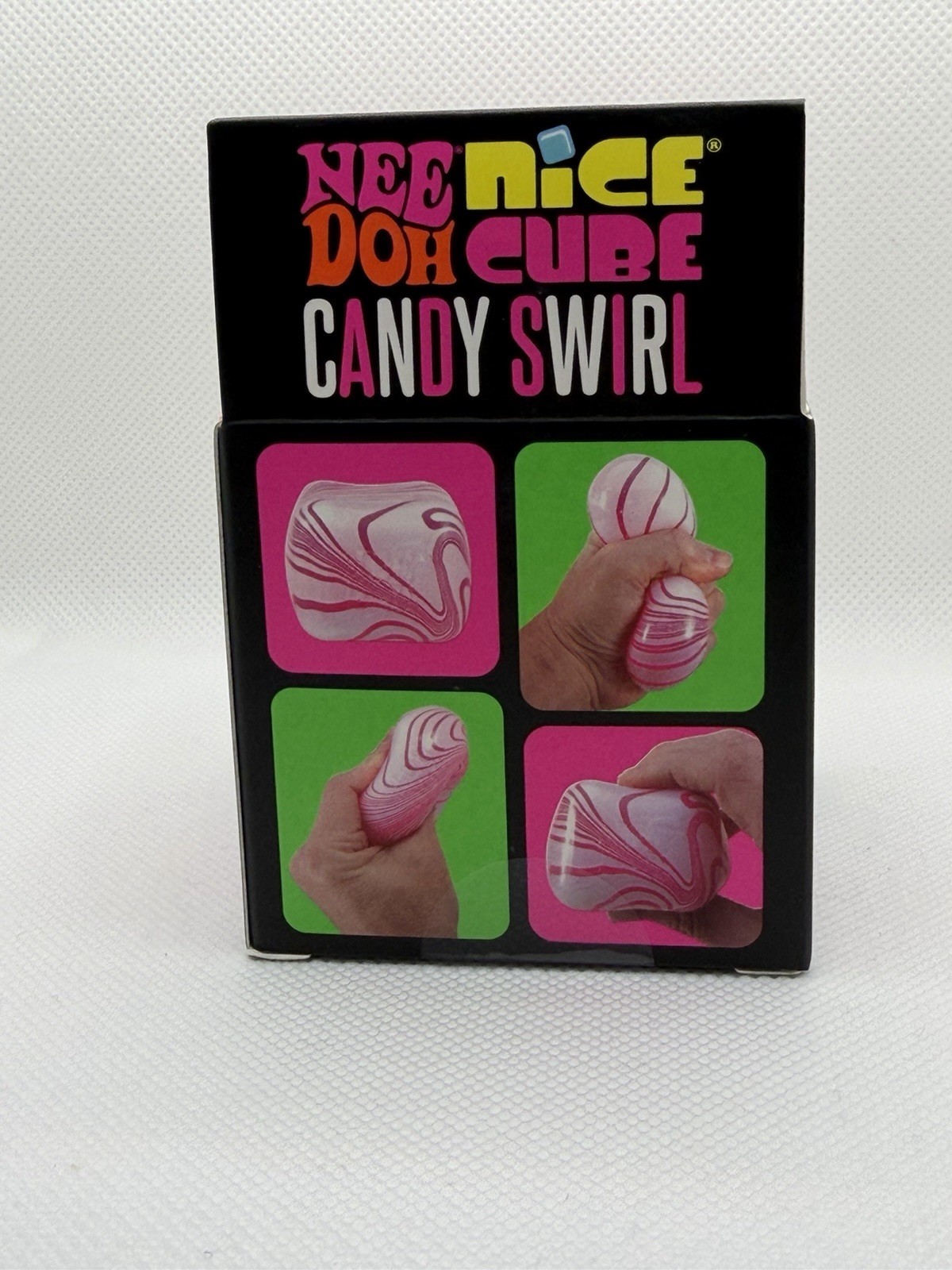 New Authentic Viral NEEDOH Nice Cube Candy Swirl NEE DOH fidget Squeeze Toy