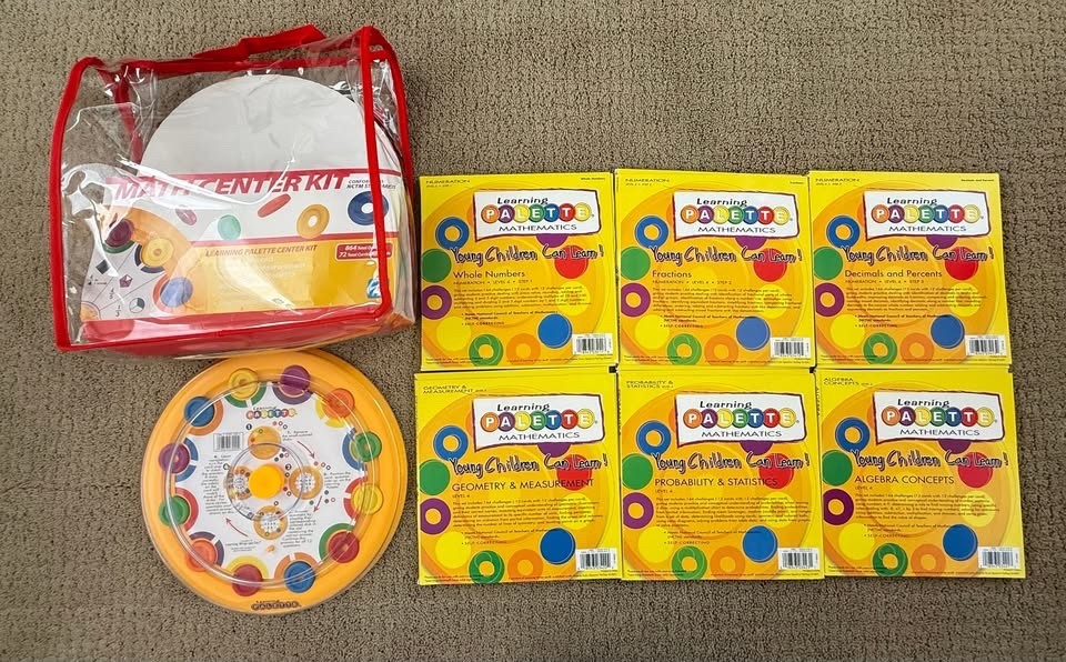 Learning Palette Level 4 Math Center Kit with 6 Sets of 12 Cards Each