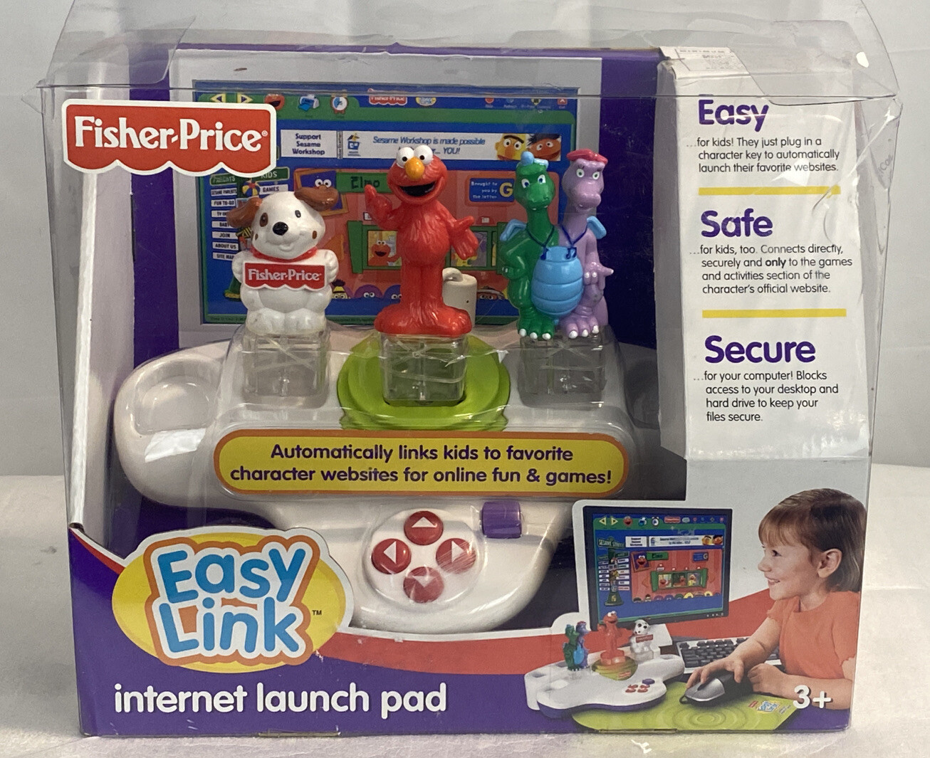 Fisher Price Easy Link Internet Launch Pad Elmo Sesame Street New 2007 Ages 3+