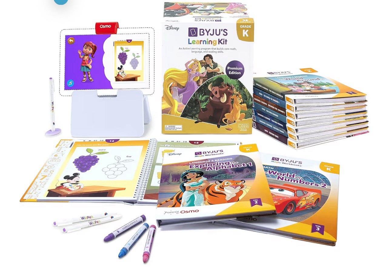 BYJU’S Learning Kit: Disney,Kindergarten Premium Edition (App +10 Workbooks( 4-6