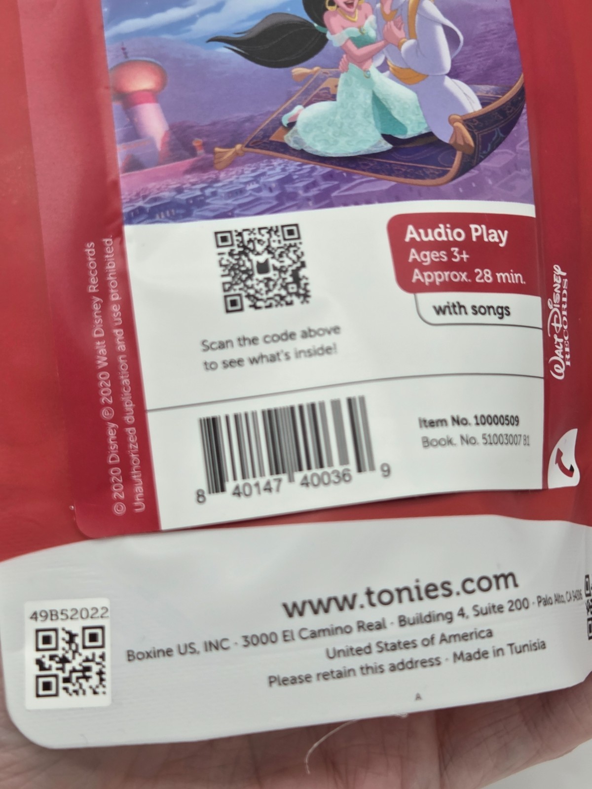 Tonies Disney Aladdin Story and Songs Tonie Figurine