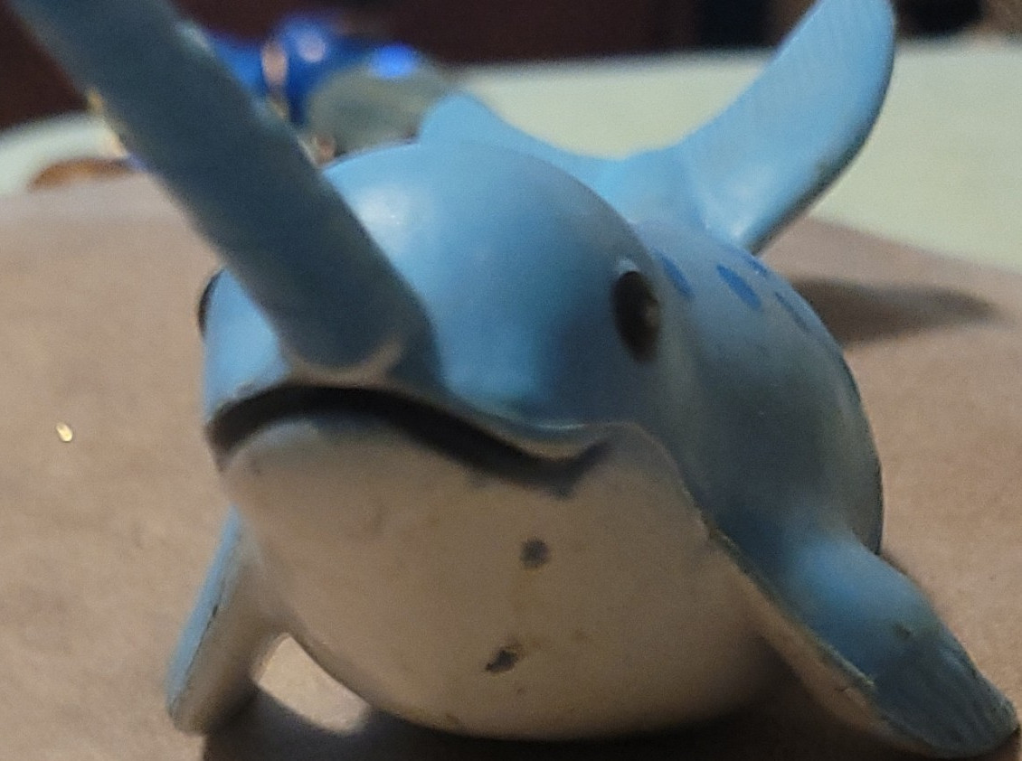 Blue and White Narwhal Educational Toy Figure Figurine Ages 4-7 8-11 Years