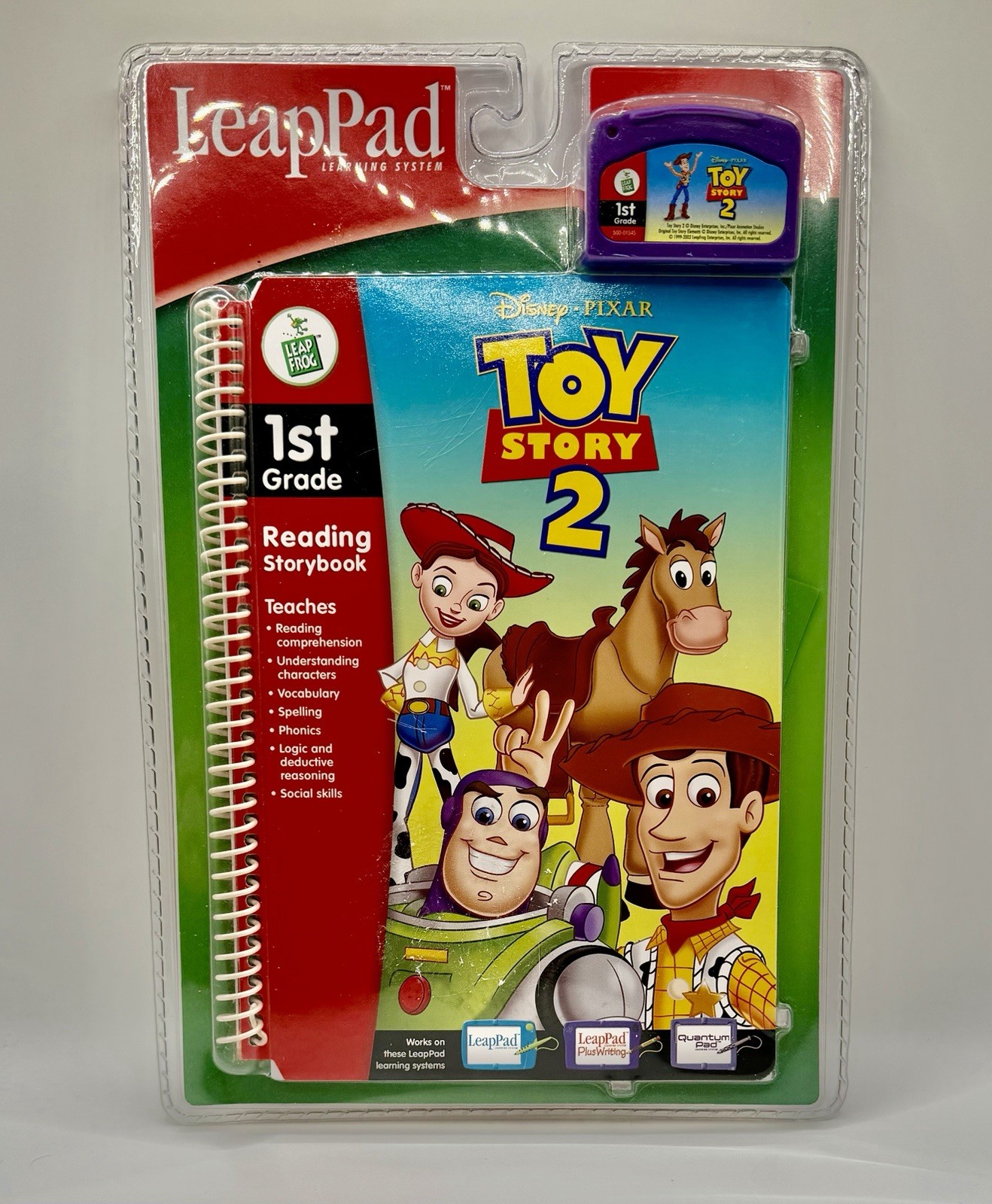 Leap Frog LeapPad Toy Story 2 Interactive Book And Cartridge 1st Grade BRAND NEW