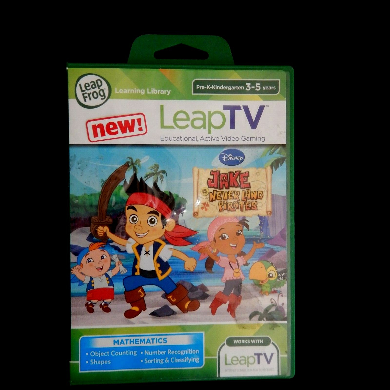 Leap Frog’s Leap TV Video Game Cartridge DISNEY’S JAKE NEVERLAND PIRATES- Math
