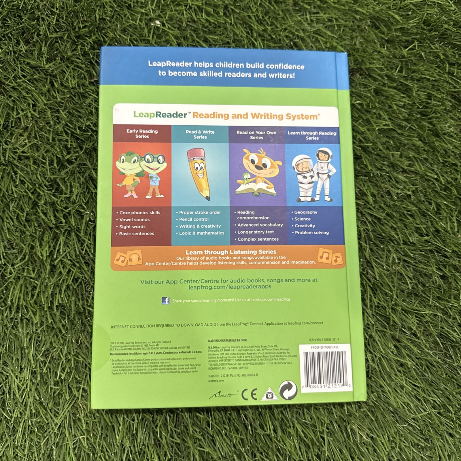 LeapFrog Tag, LeapReader book — LEAP AND THE LOST DINOSAUR 🦖 with 10 cards