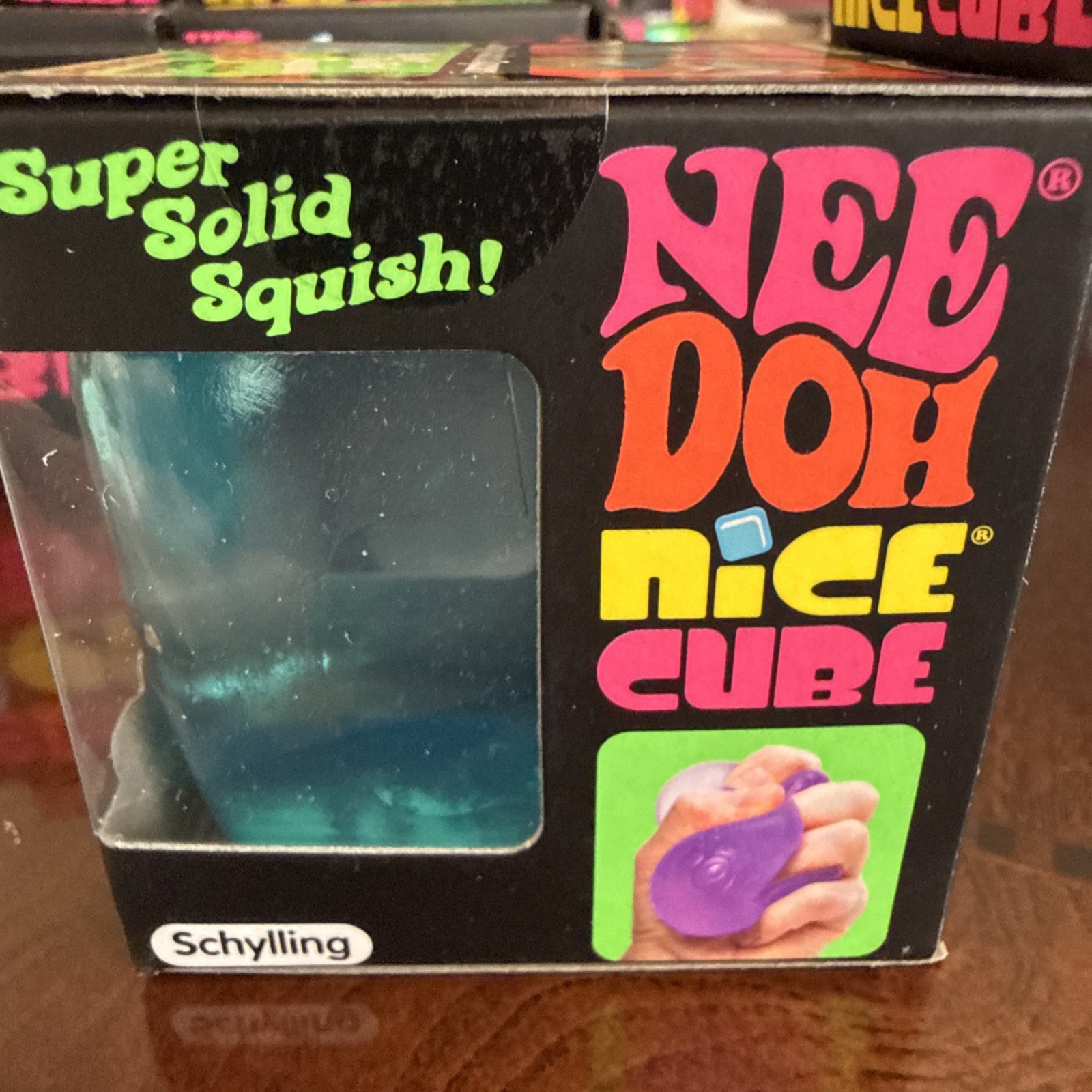 Nee Doh Nice Cube Squish Toy Blue | SEALED | Fast Shipping |