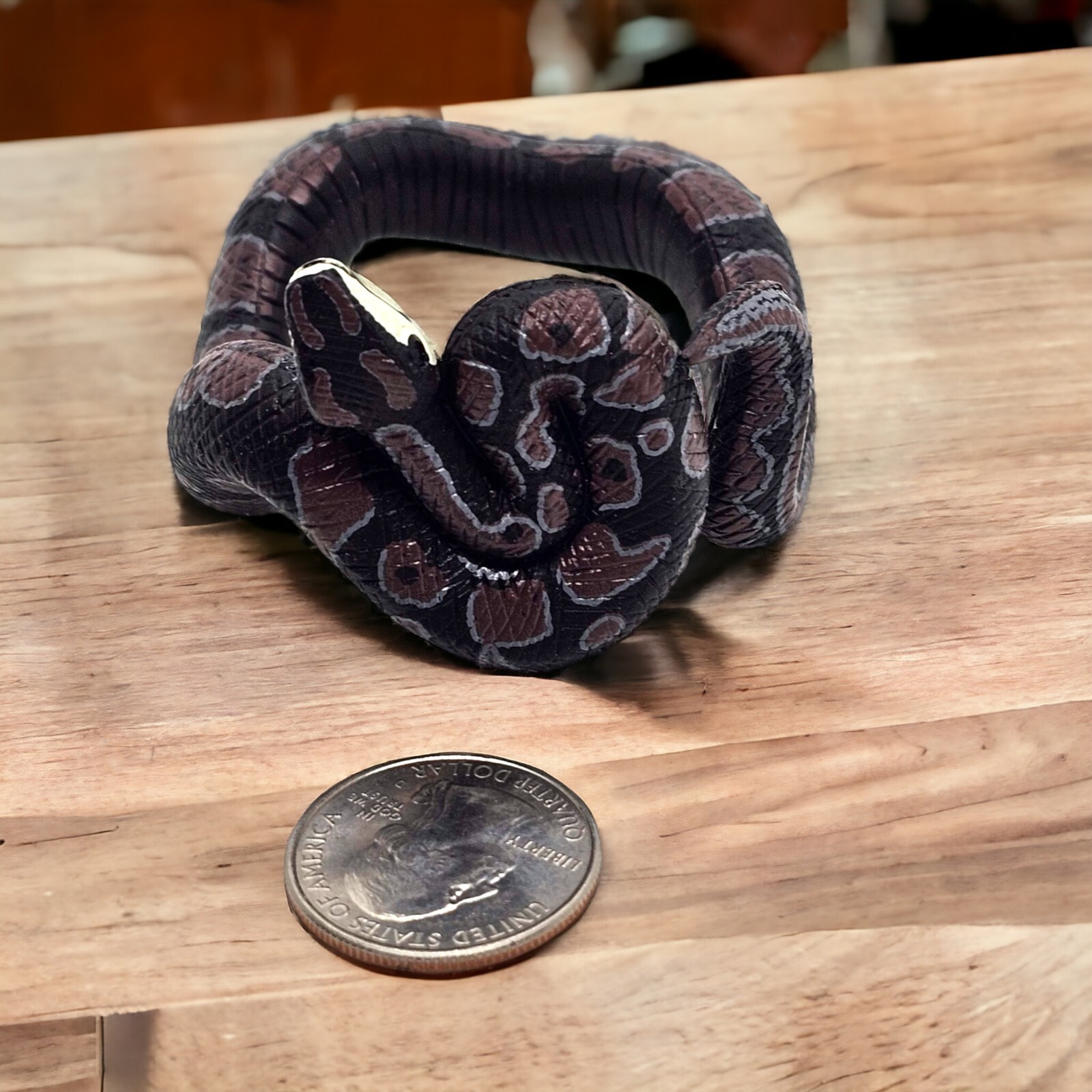 Ball Python Bracelet for Kids Small Plastic Snake Toy Realistic Decoration
