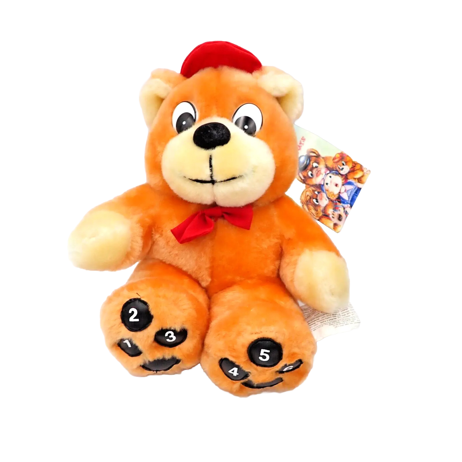 Vtg Talking Baby Bear’s Read-A-Long Goldilocks And The Three Bears Plush Toy