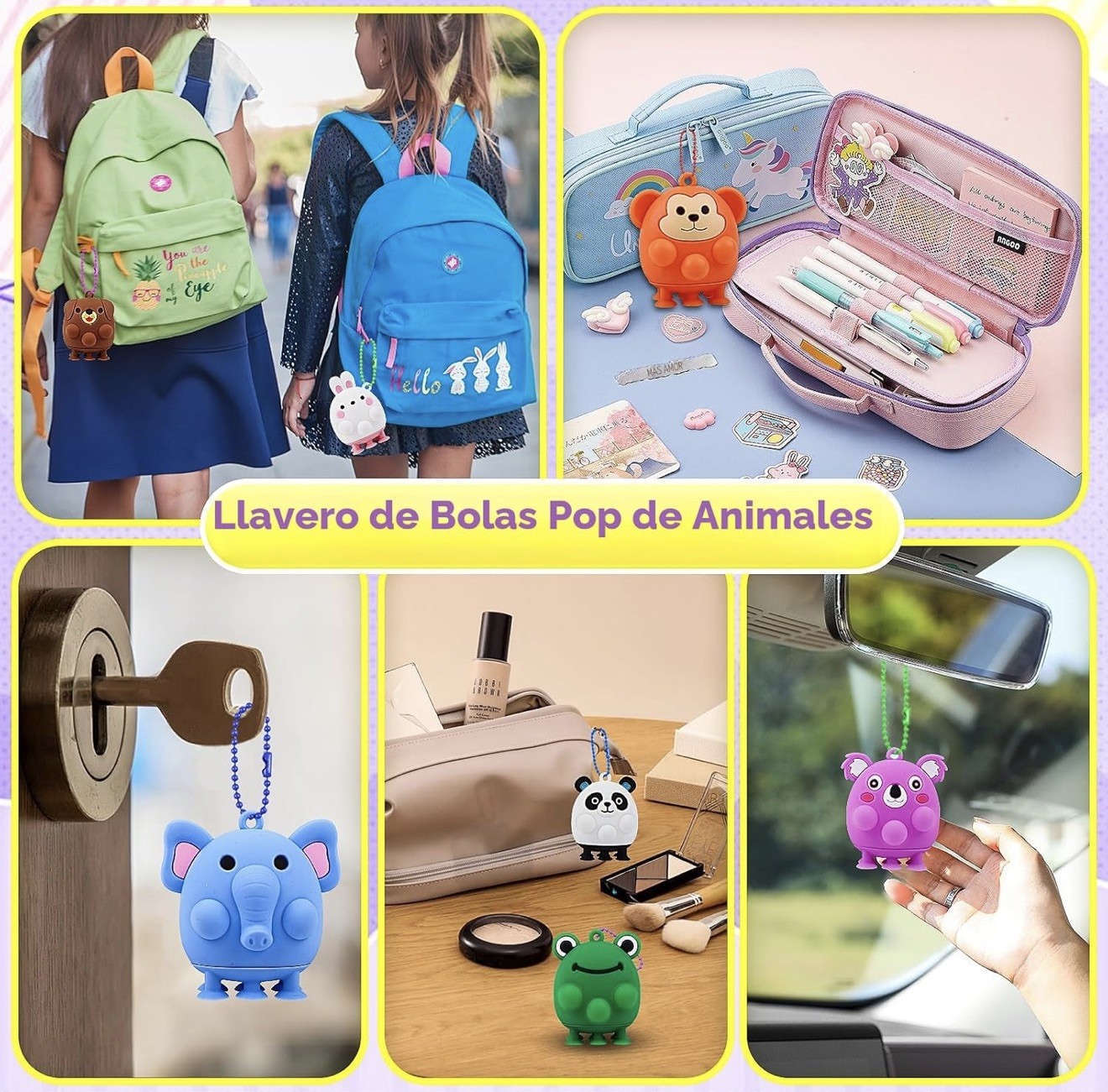 3D Animal Suction Pop Toys Variety Lot (12 Pieces Plus Box)