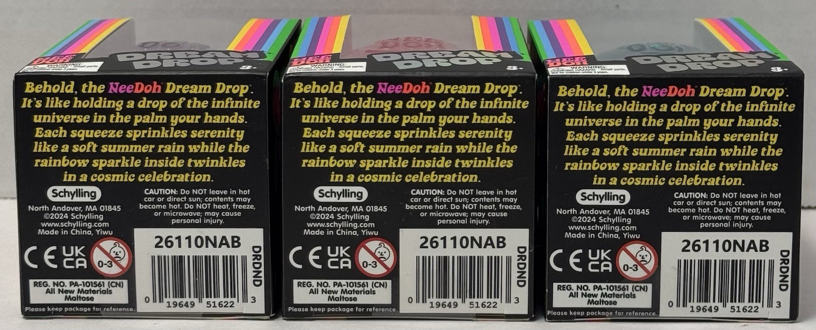 LOT OF 2! NEEDOH DREAM DROP Pink Blue Nee Doh Schylling Authentic 🔥