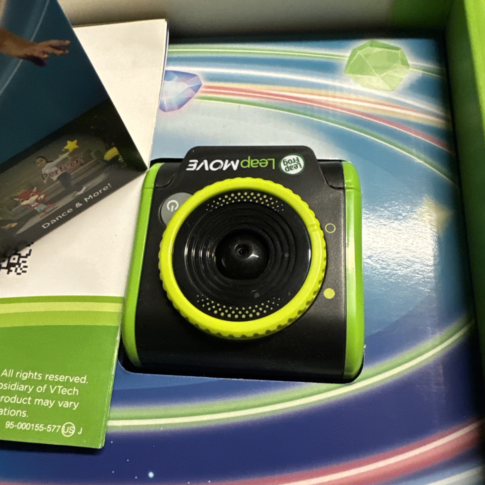 LeapFrog LeapMove Gaming Console Motion-Based Learning 25 Preload Games Open Bx