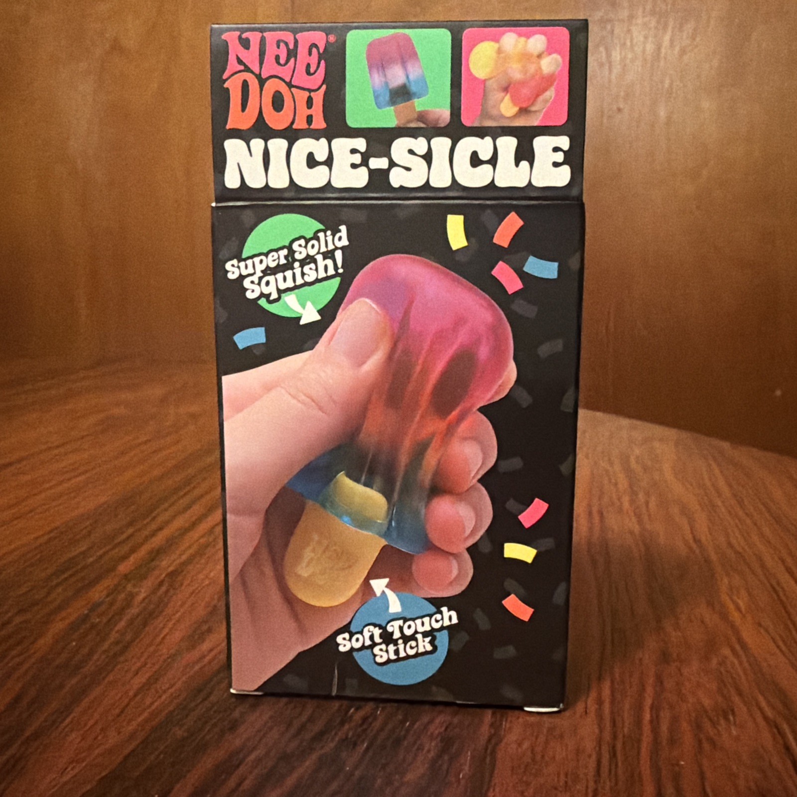 AUTHENTIC Nee Doh Nice-Sicle Popsicle Blue/Pink/Yellow Multicolor New US SELLER