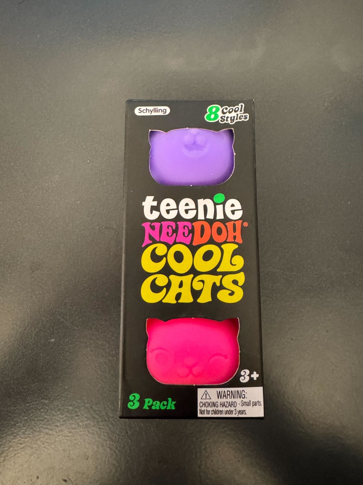 Schylling Needoh Teenie Cool Cats (Purple, Orange, Pink)