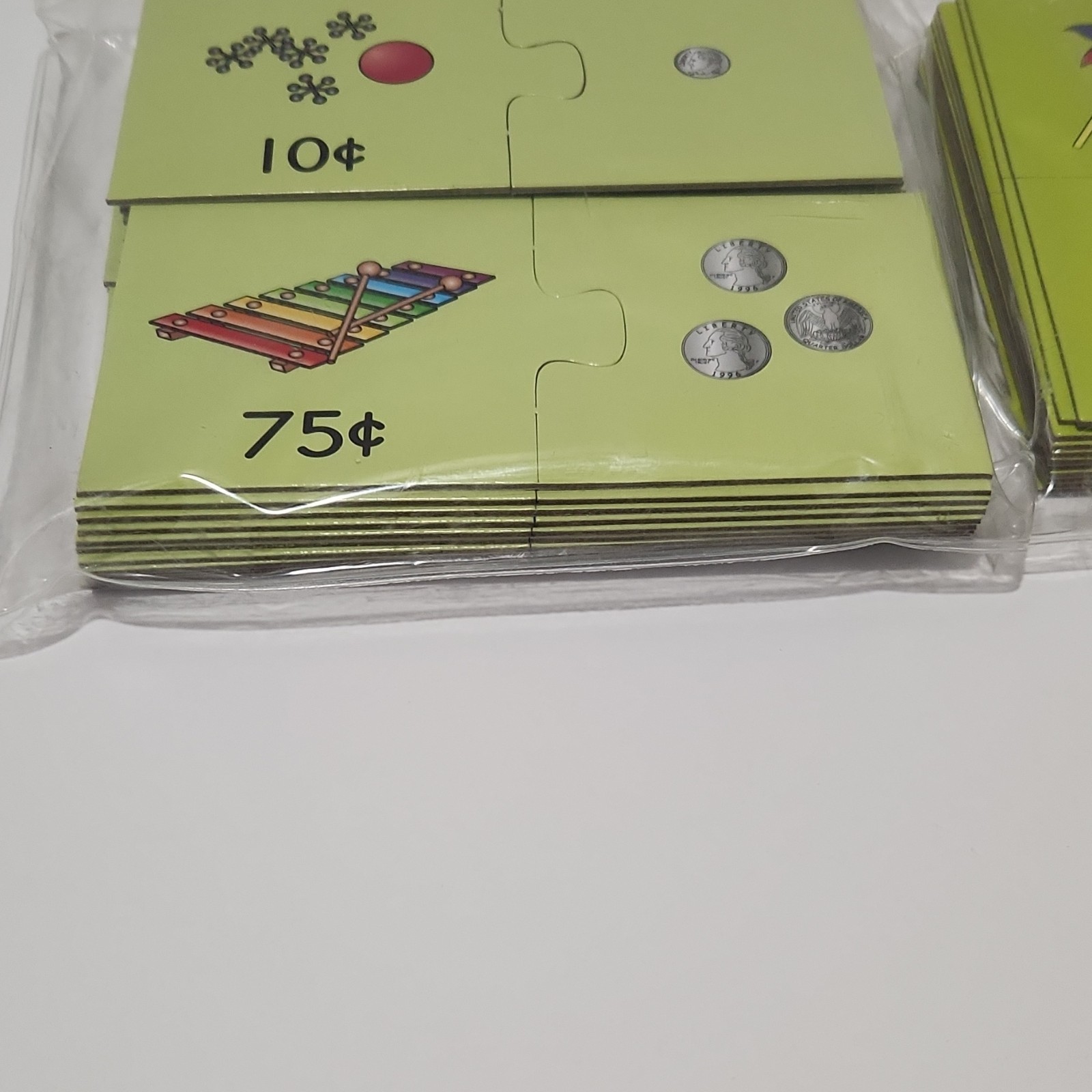 Really Good Stuff Find-a-Pair Number Match Money Puzzles Ages 6-7 165104 165074