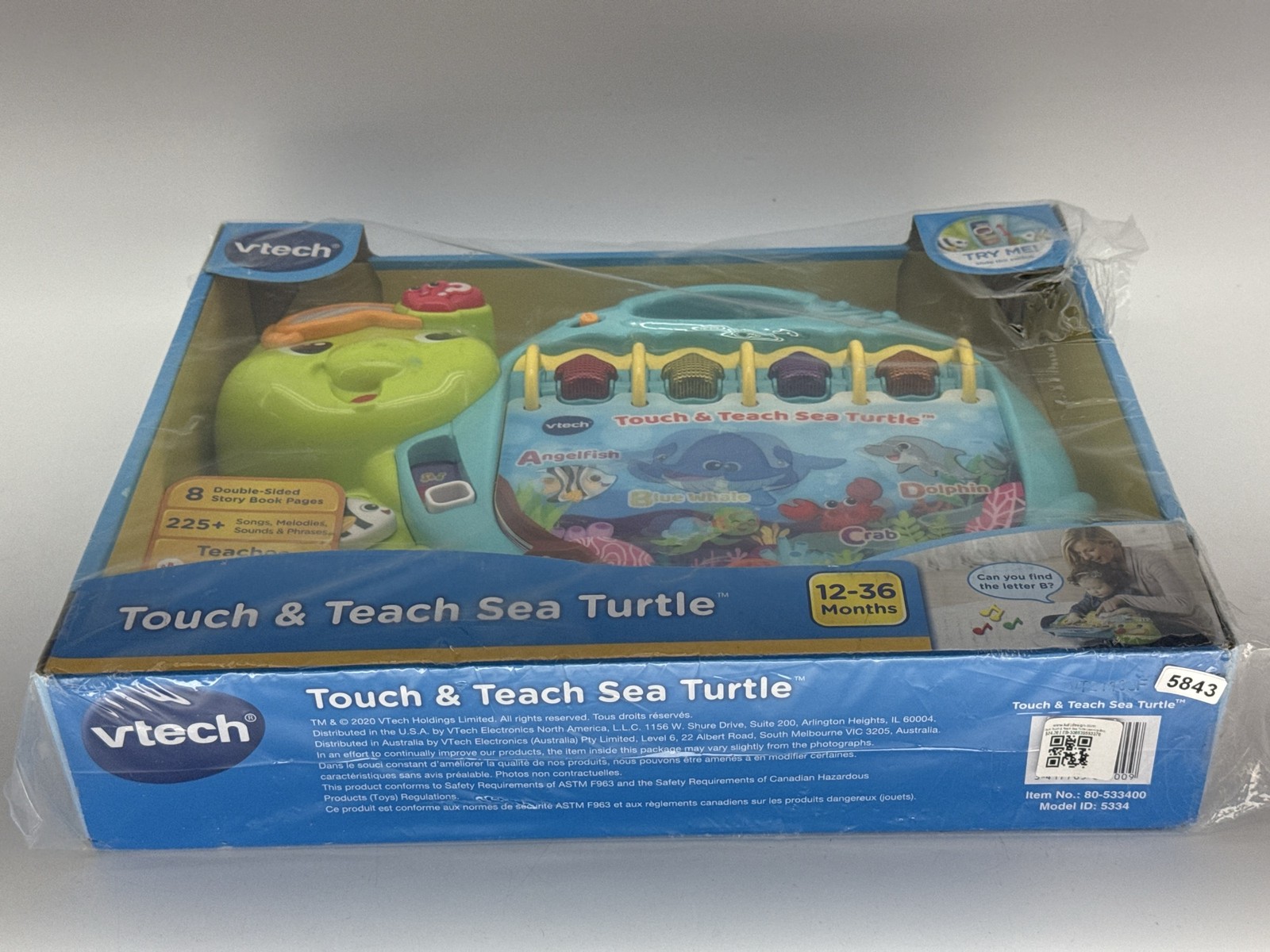 VTech Touch & Teach Sea Turtle Learning Book 12-36 Months Red Apparel