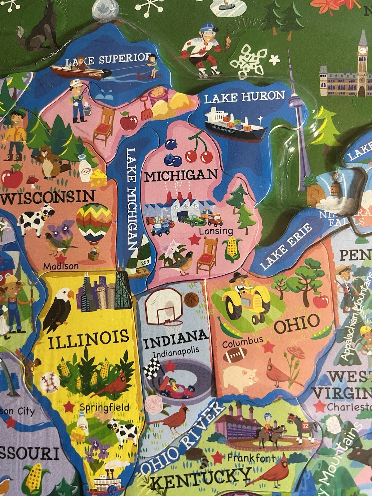 T.S. Shure UNITED STATES of AMERICA MAP-Learning Activity-HOMESCHOOL/School Aid