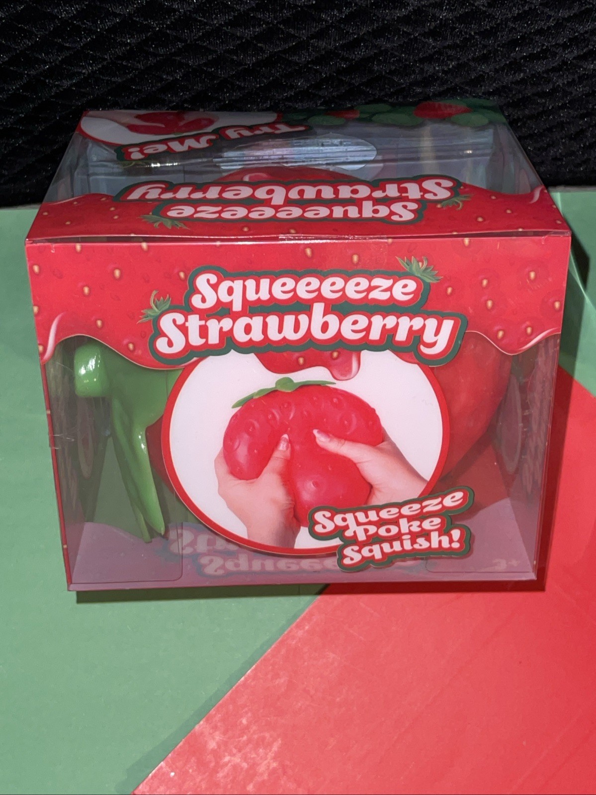 Big Squishy Squeeezy Strawberry Squishy Toy Sensory Sunny Days Lot Of 2