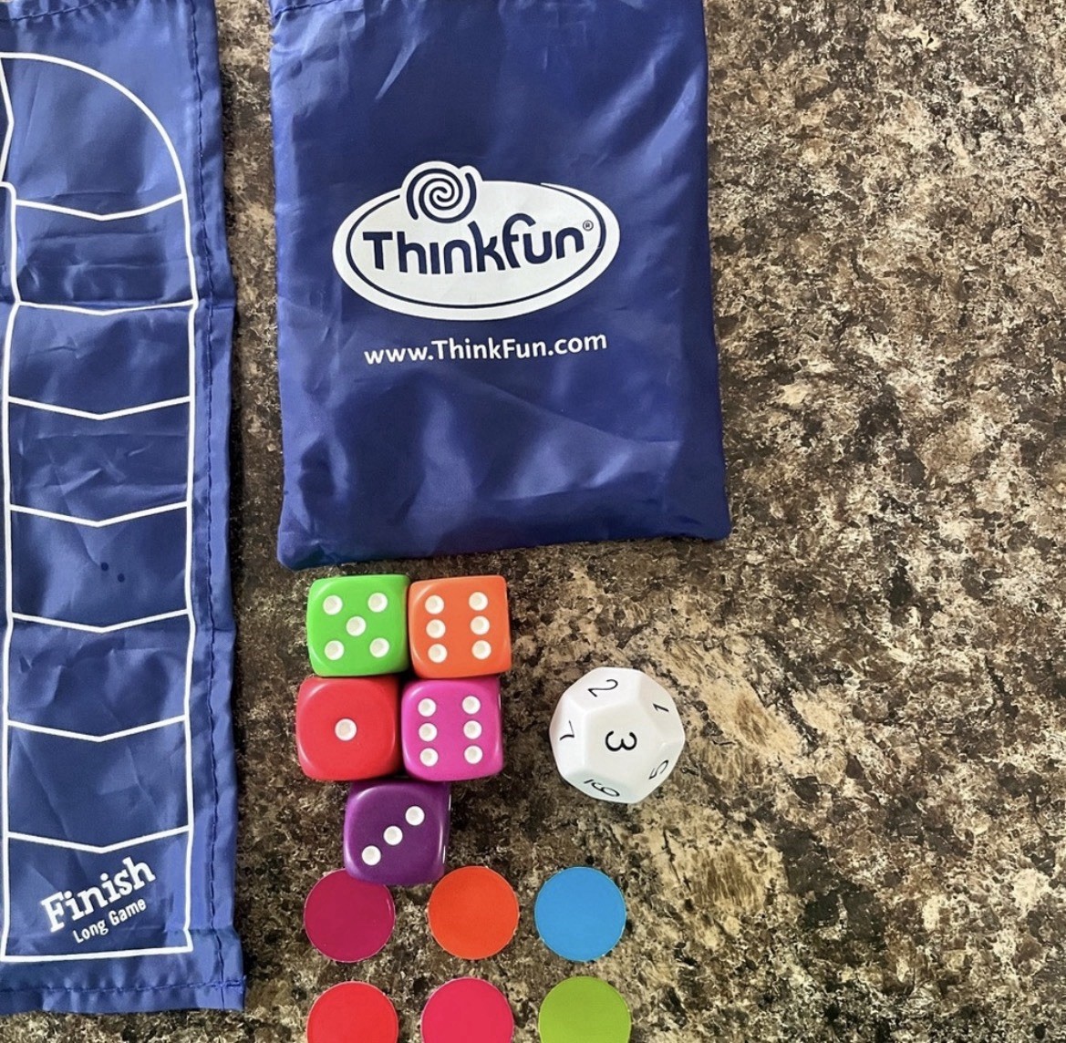 ThinkFun Math Dice Jr Game homeschool math fun learning complete EUC Age 6+