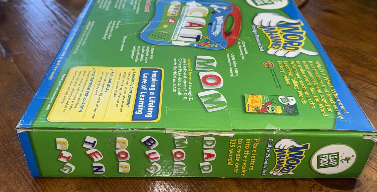 Leap Frog Word Whammer Fridge Phonics Set 32 Magnetic Letters 325 Words Toy