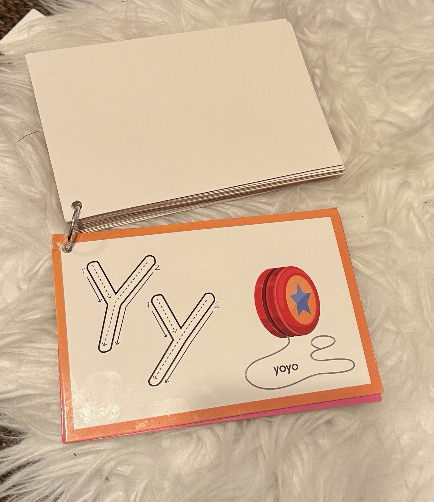 26 cards – Full color Alphabet cards- Pre school Kindergarten Letters -cardstock
