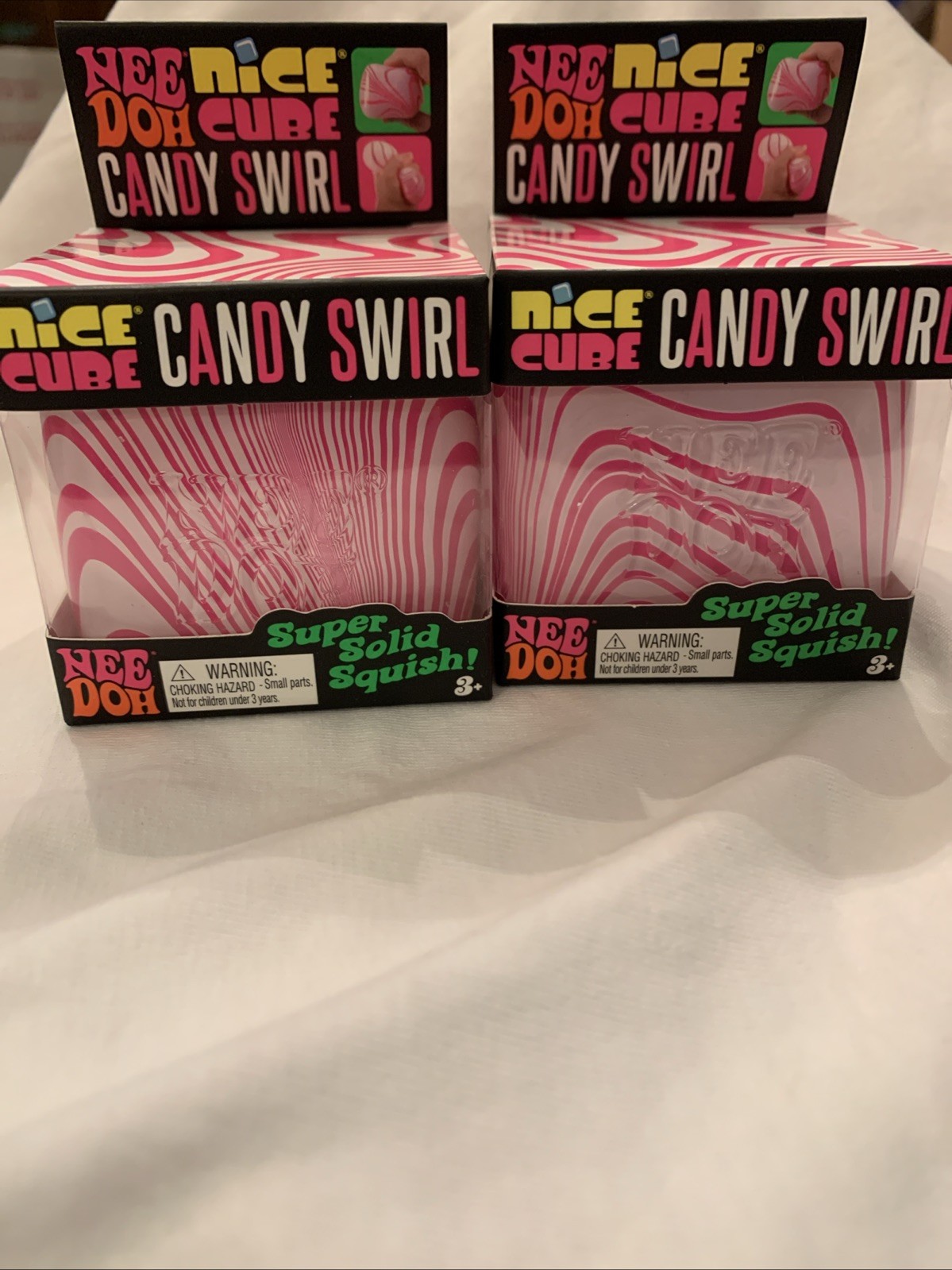 Needoh Nice Cube Candy Swirl SET of 2