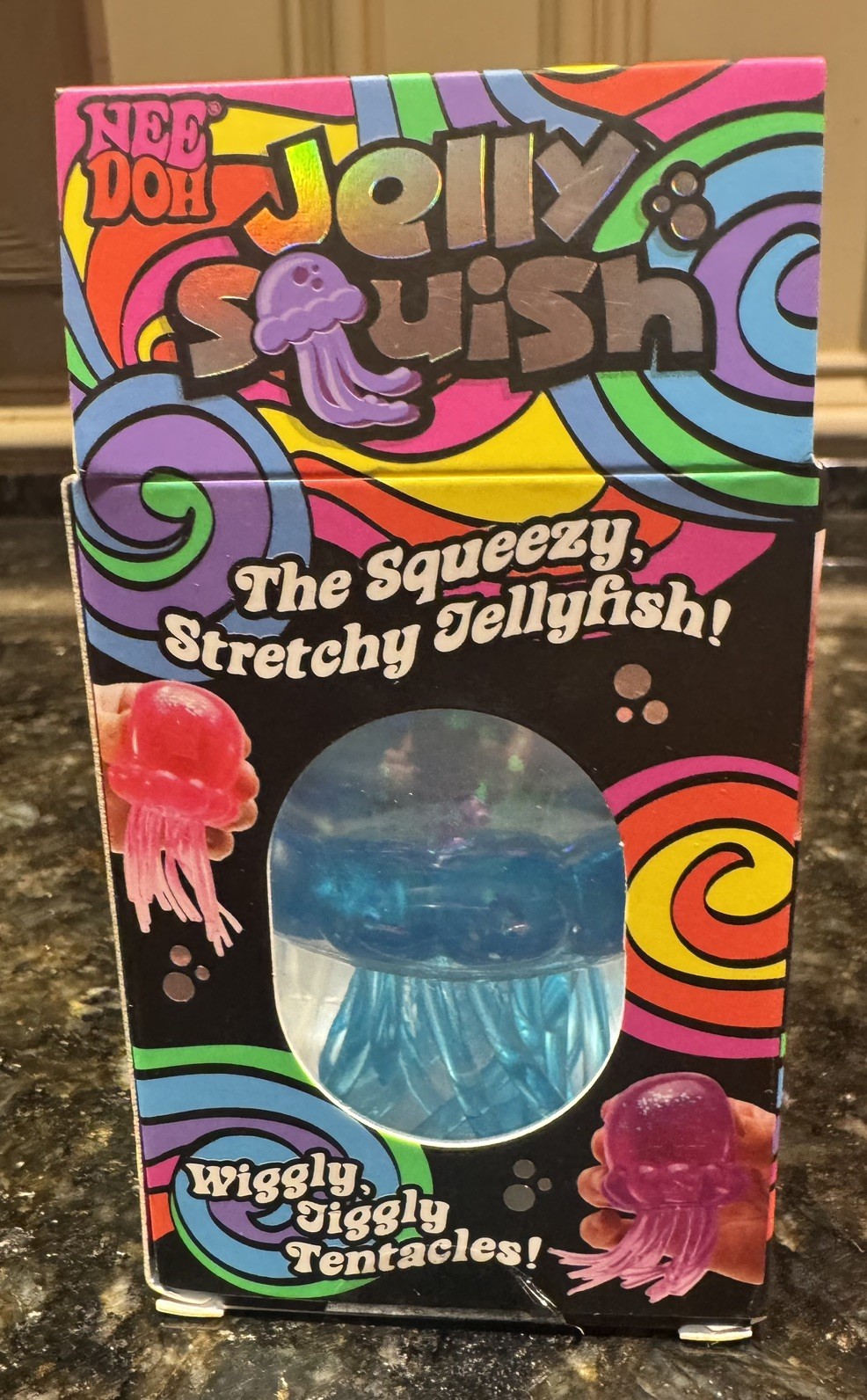 Authentic NeeDoh BLUE Jelly Squish Jellyfish Fidget Sensory Toy – US Seller💙