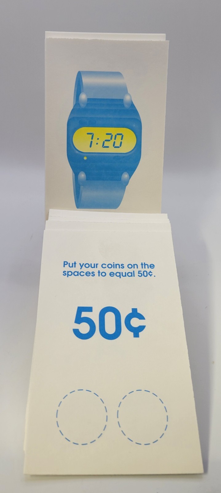 Vintage School Zone Time & Money Flash Cards