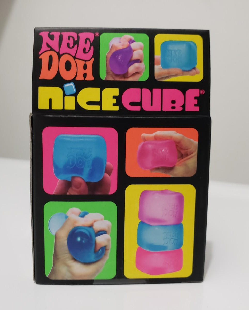 Nee Doh PURPLE Nice Cube Super Solid Squish – Authentic – NIP