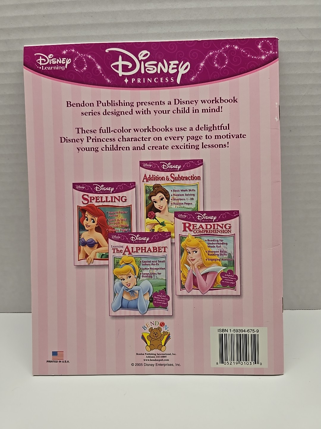 Disney Learning-Spelling Workbook