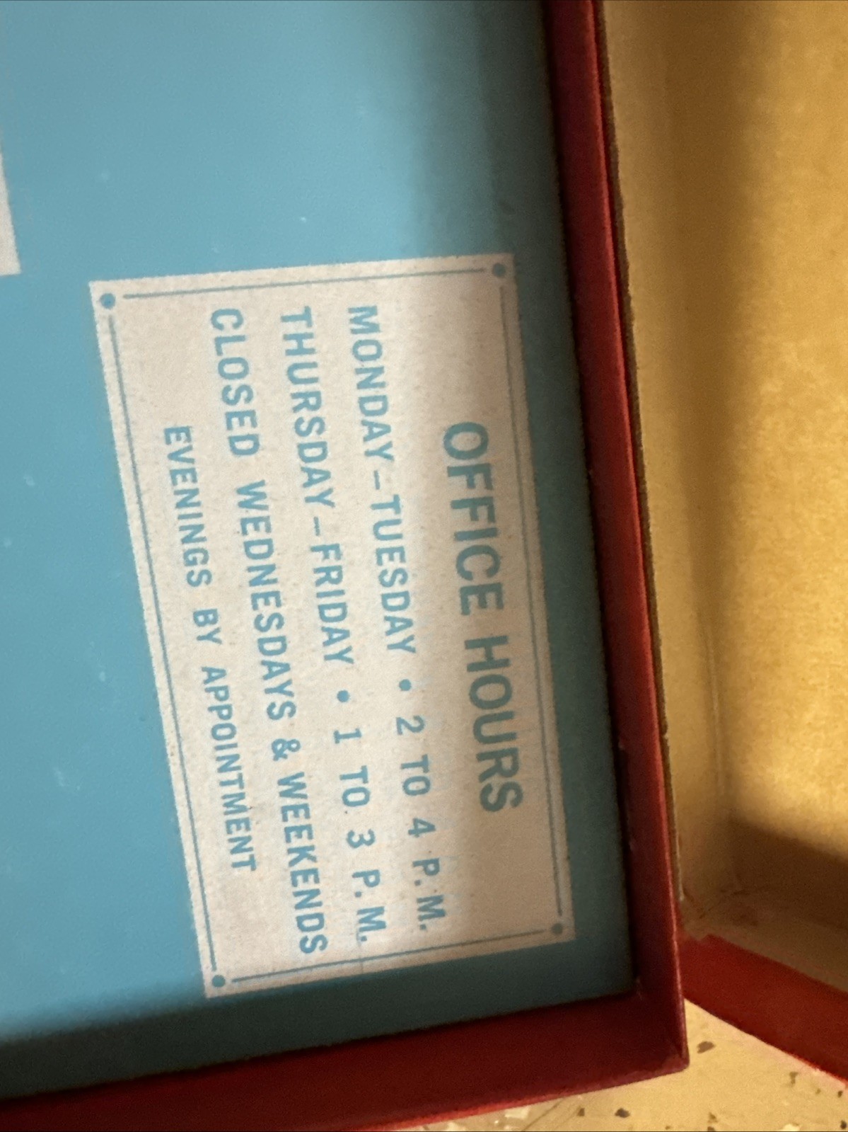 Junior Doctor Kit Box Hasbro 1967 Rare Box Cover Toy