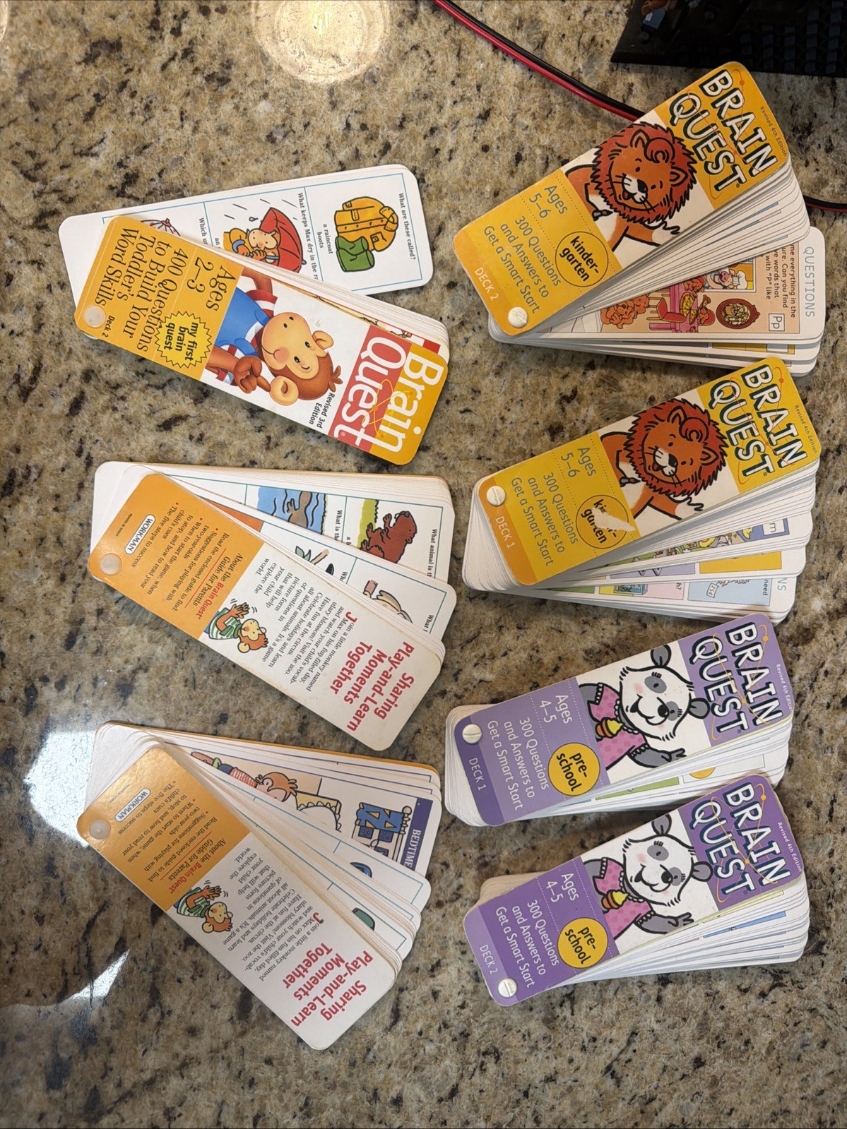 Brainquest Lot Kids Learning Cards Ages 2-6