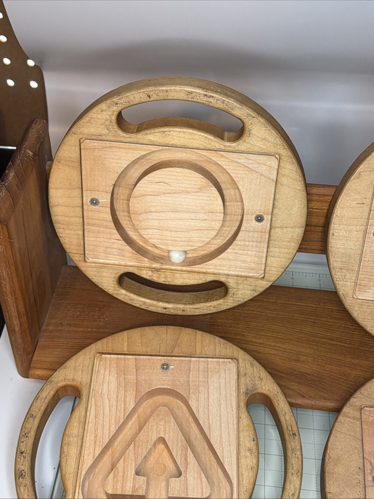 kaplan early learning Wooden Mazes Set Of 4 Puzzles For Critical Thinking Skills