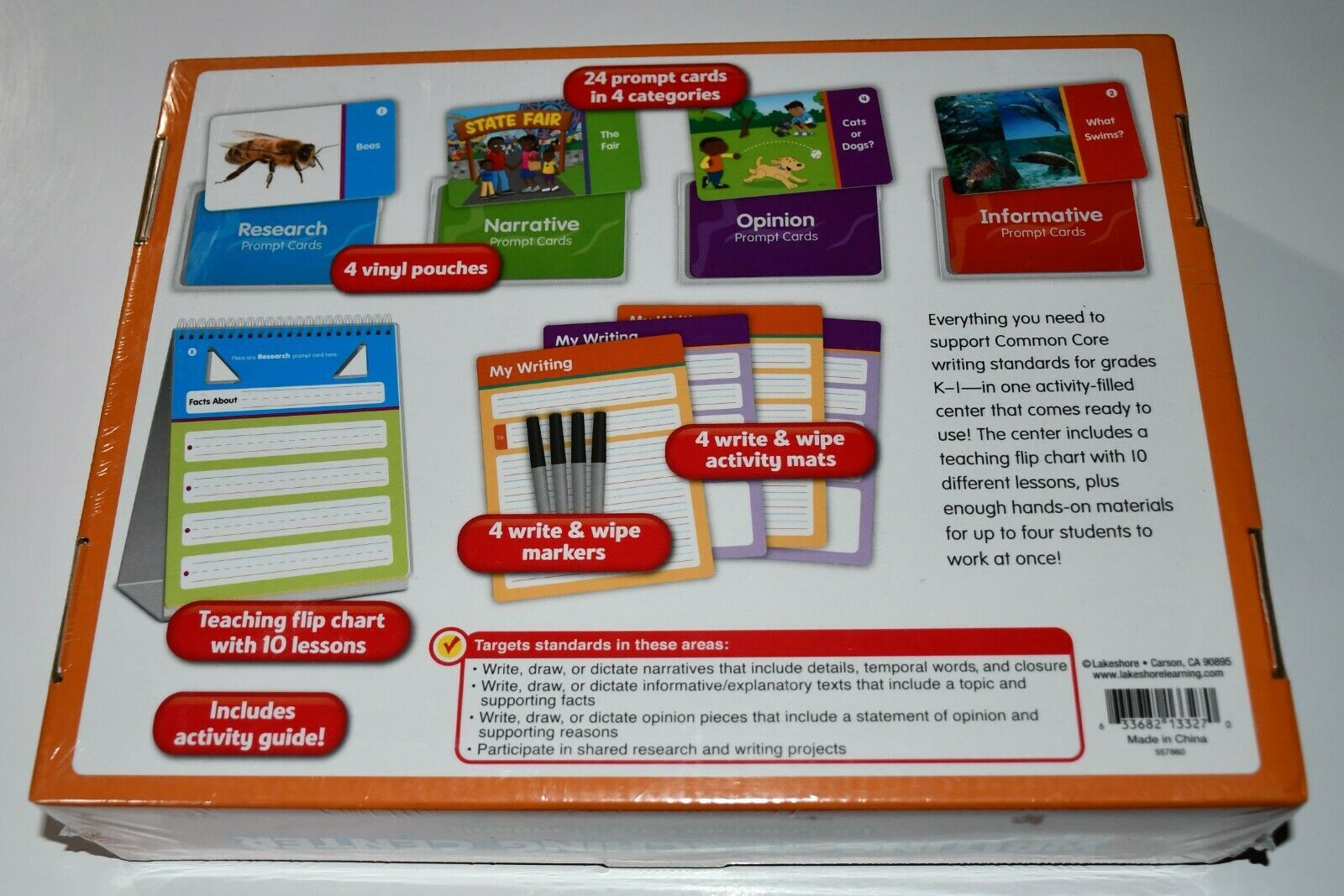 Lakeshore Writing Teaching Center for Common Core Standard homeschool Gr K-1