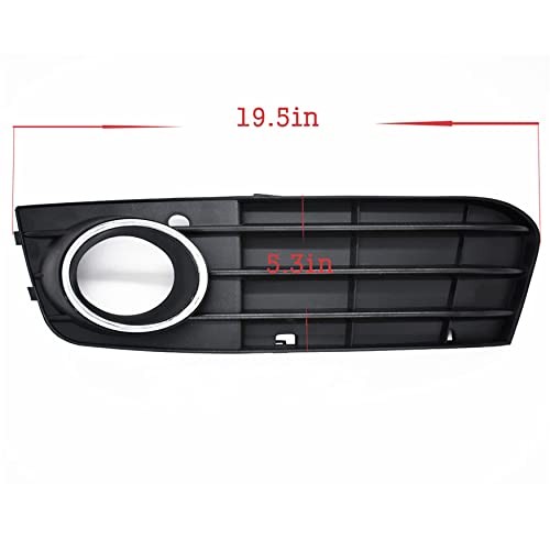 Front Bumper Fog Light Grille Grill Cover Replacement for A4 B8 A4L 2009-2012