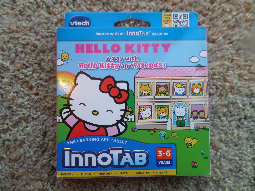 VTECH InnoTab HELLO KITTY Learning APP 3-6 Years Pre K-1st Grade NIB* MSRP $29