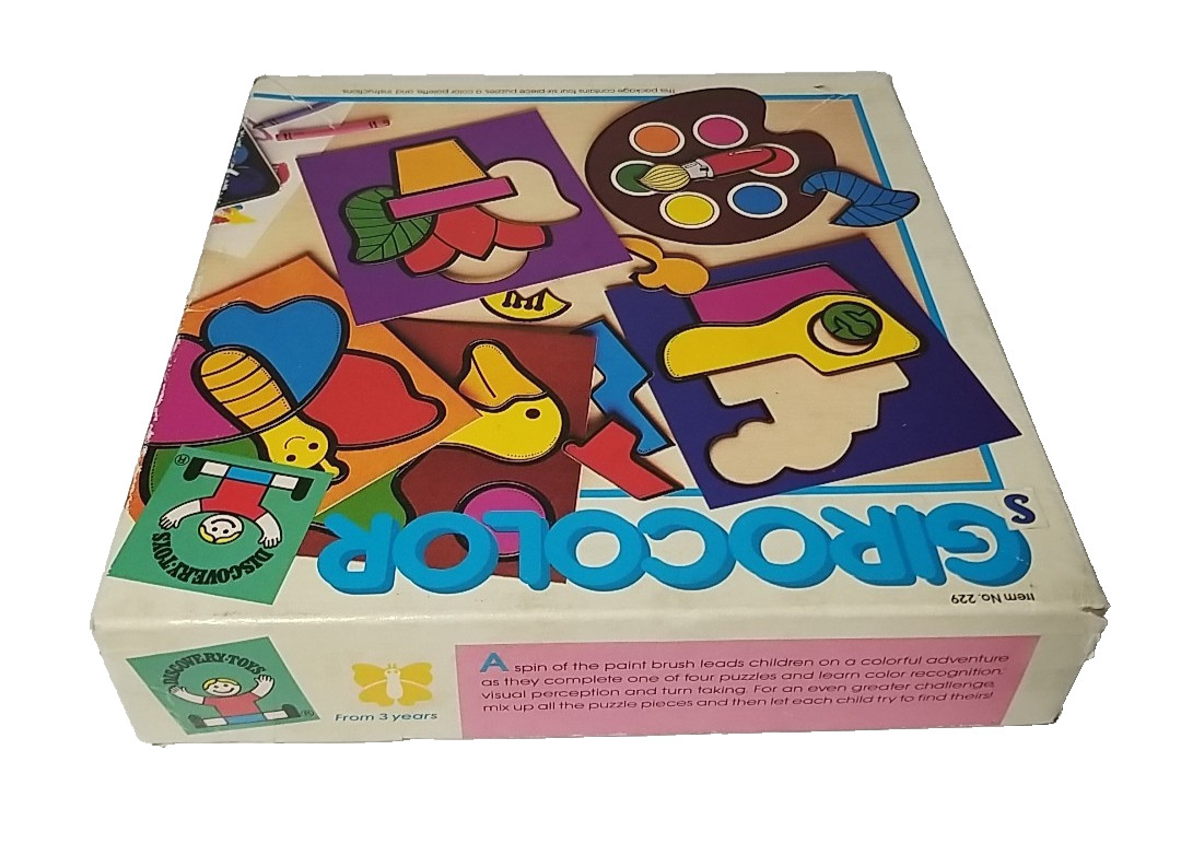COMPLETE 1986 Discovery Toys GIROCOLOR #229 Color Recognition, Visual Perception