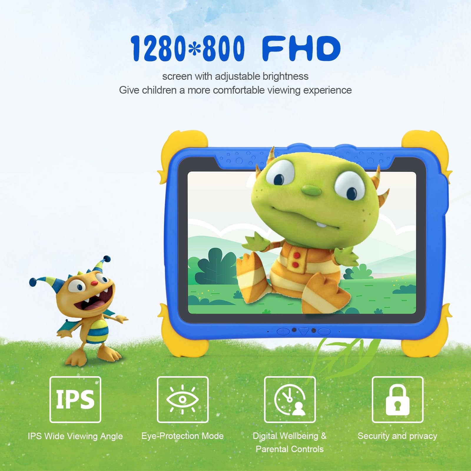 C idea Android 13 Kids Tablet,10.1 inchTablet for Kids,Children Tablet 4GB RA…