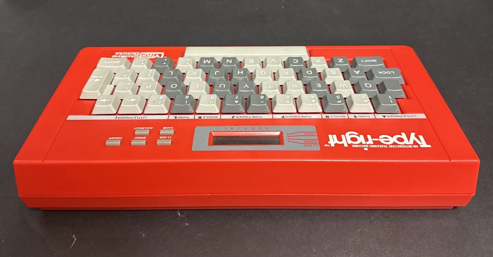 VTech Type-Right Pre-Computer Typing Tutor Vtg 1985 w/ Course Book And Tape